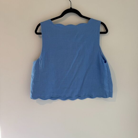 Abercrombie + Fitch Linen Short Set | Size Large / 31| Light Blue - Picture 7 of 7